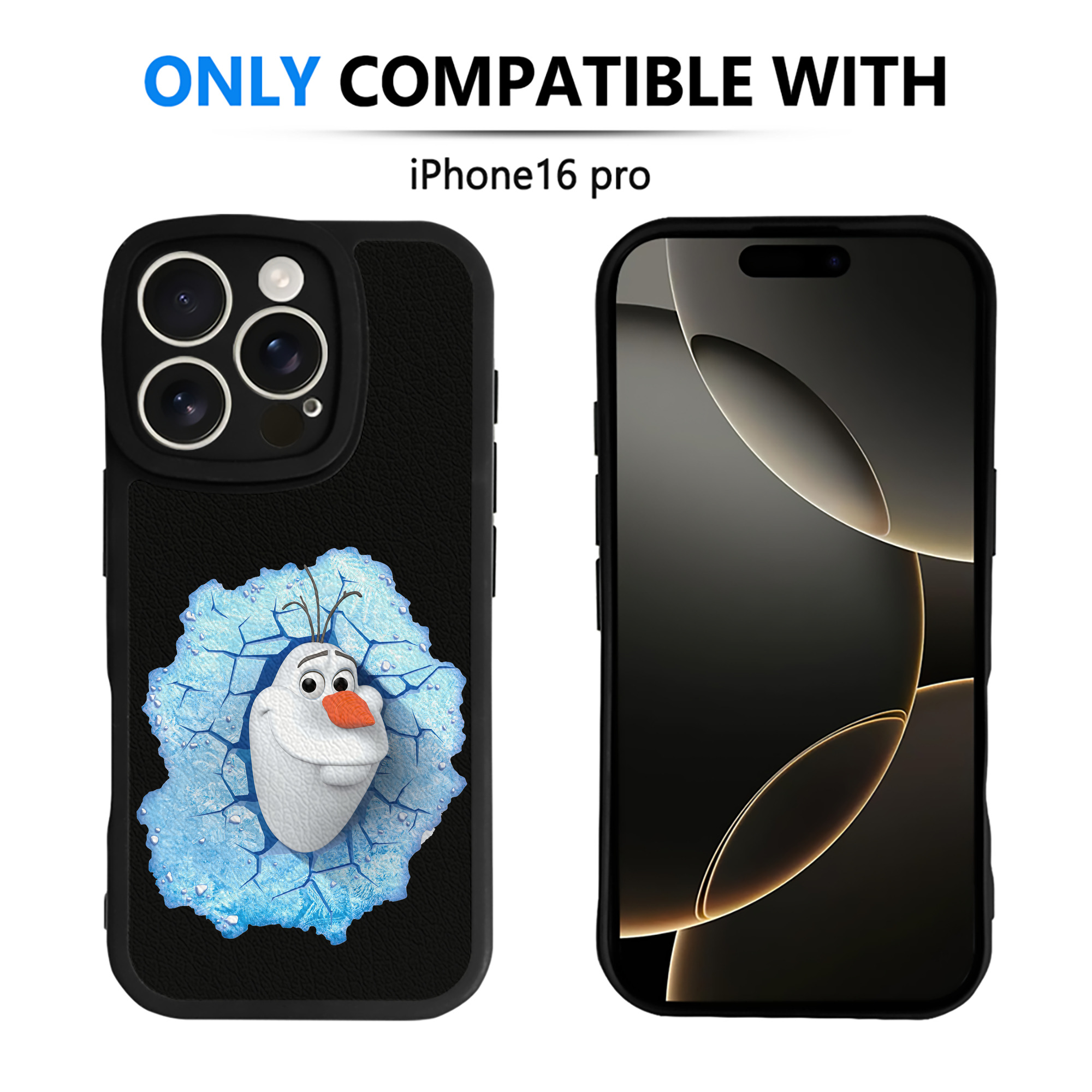 （画像用） アナと雪の女王 アンナ エルサ Frozen Anna Elsa 【iPhone 16シリーズ対応】シリコンスマホケース（レザー調） 材質：シリコン